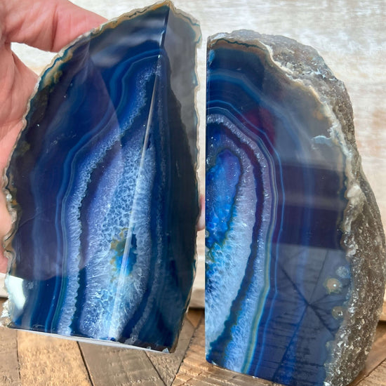 Agate-bookends