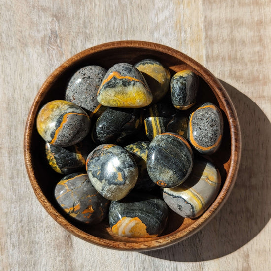 Bumblebee-Jasper-palm-stones-several-sizes