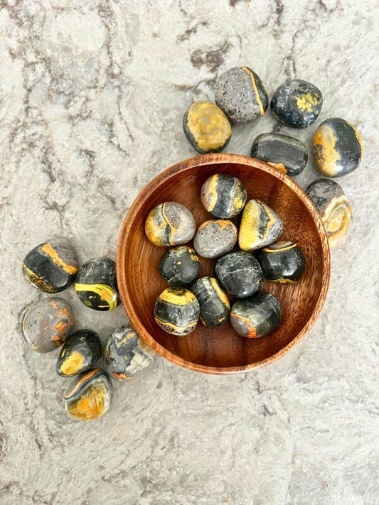 Bumblebee Jasper Tumbled