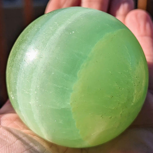 Green-Calcite-Sphere