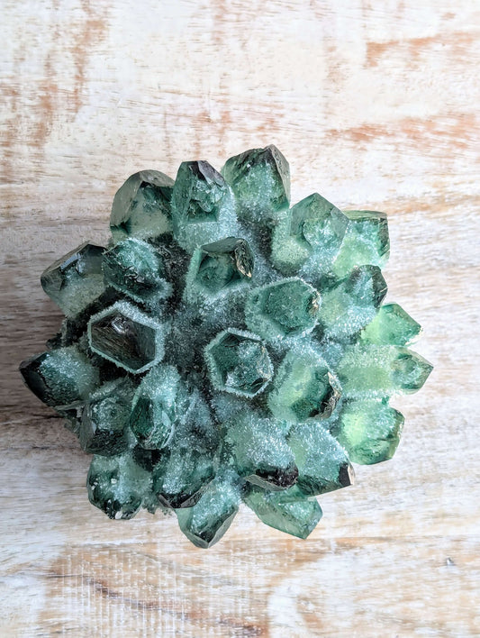 Green-Phantom-Ghost-Quartz-Cluster