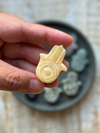 Natural Hamsa Hand Crystal Carvings