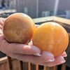 Juicy-Orange-Calcite-Sphere