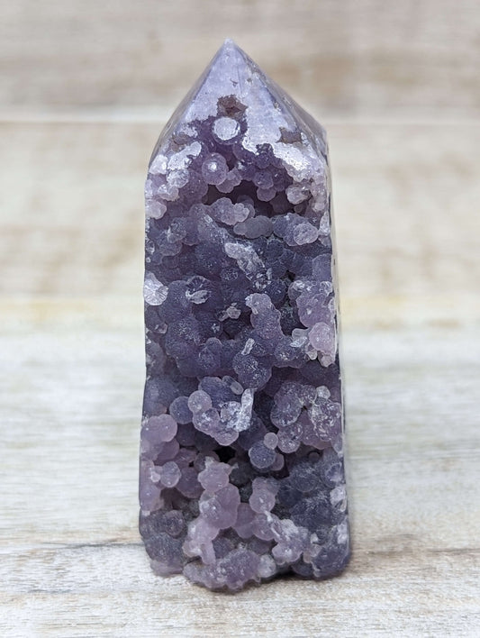 Grape Agate Obelisk Point (75.9g / 2.16in)