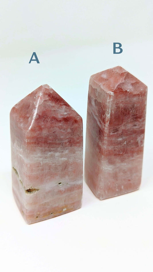 Pink-Calcite-point-Tower