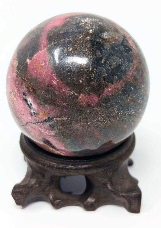 Pink-Rhodonite-Polished-Sphere