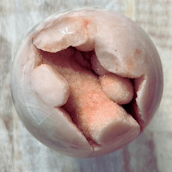 Pink Amethyst Sugar Druzy Sphere