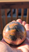 Rhodonite Crystal Sphere 352g
