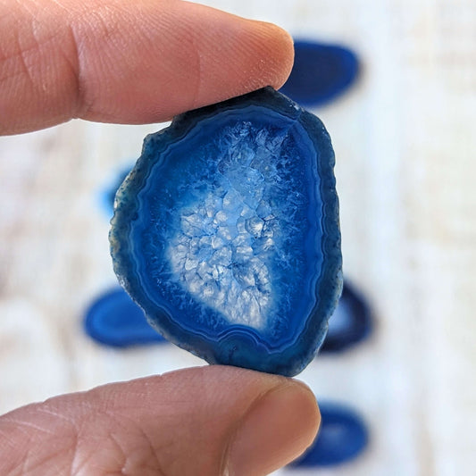 Polished-blue-agate-slice