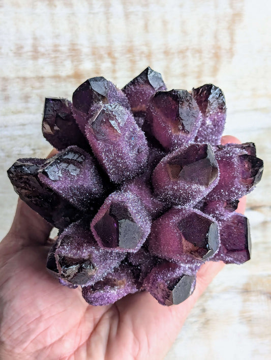 Purple-Phantom-Ghost-Quartz-Cluster