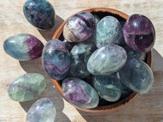 Rainbow Fluorite Tumbled Stones