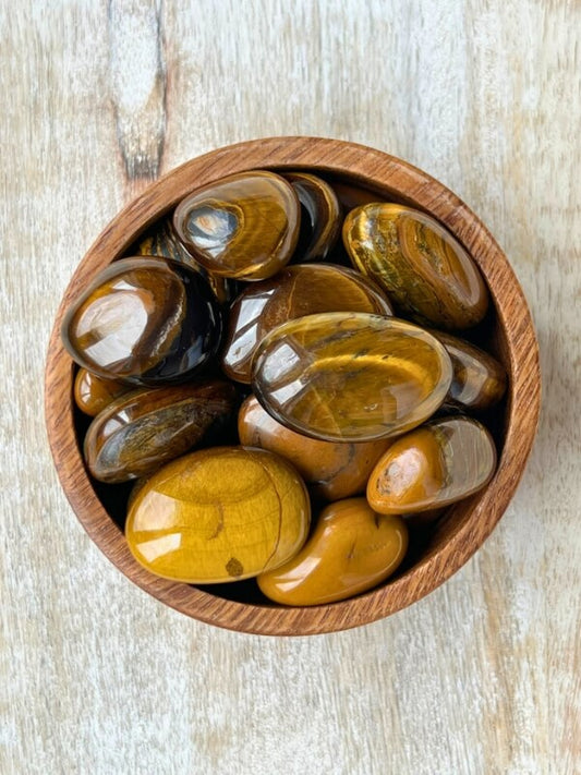 Yellow Tiger's Eye Tumbled Stone