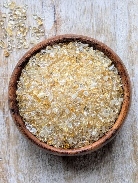 Yellow-citrine-chips