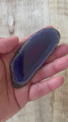 Blue Agate Slice 5.5cm to 6.5 cm