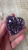 Purple Amethyst Cluster Heart 74g