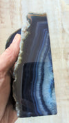 High Quality Blue Agate Bookends 1280g