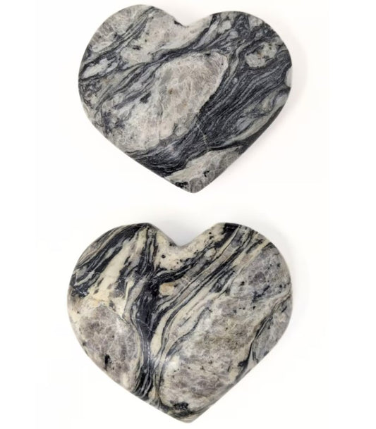 Zebra Jasper heart