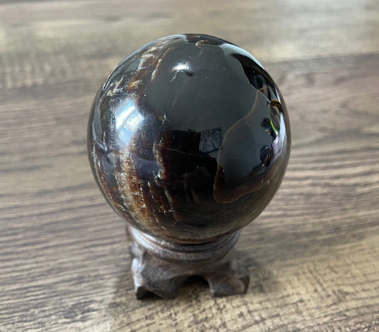 Chocolate Calcite Sphere 258g