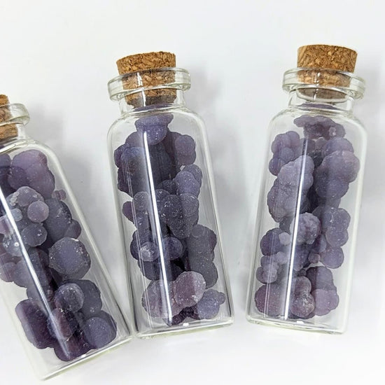 Grape Agate with Quartz Crystals