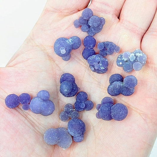 Grape Agate with Quartz Crystals
