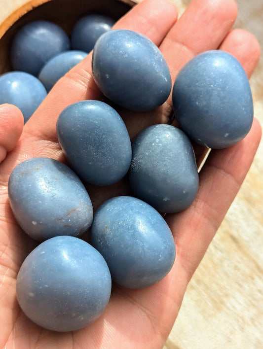 Angelite Tumbled Gemstones