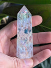 Angel Aura Crackle Quartz Tower