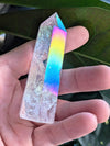 Angel Aura Crackle Quartz Tower