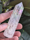 Angel Aura Crackle Quartz Tower