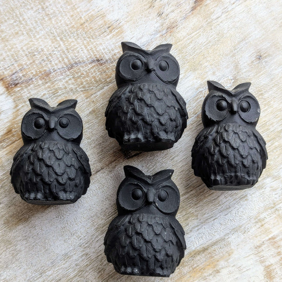 Black-Obsidian-Owl-Carvings