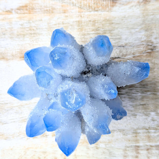 Blue-Phantom-Ghost-Quartz-Geode-Cluster