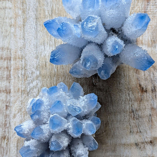 Blue-Phantom-Quartz-Clusters