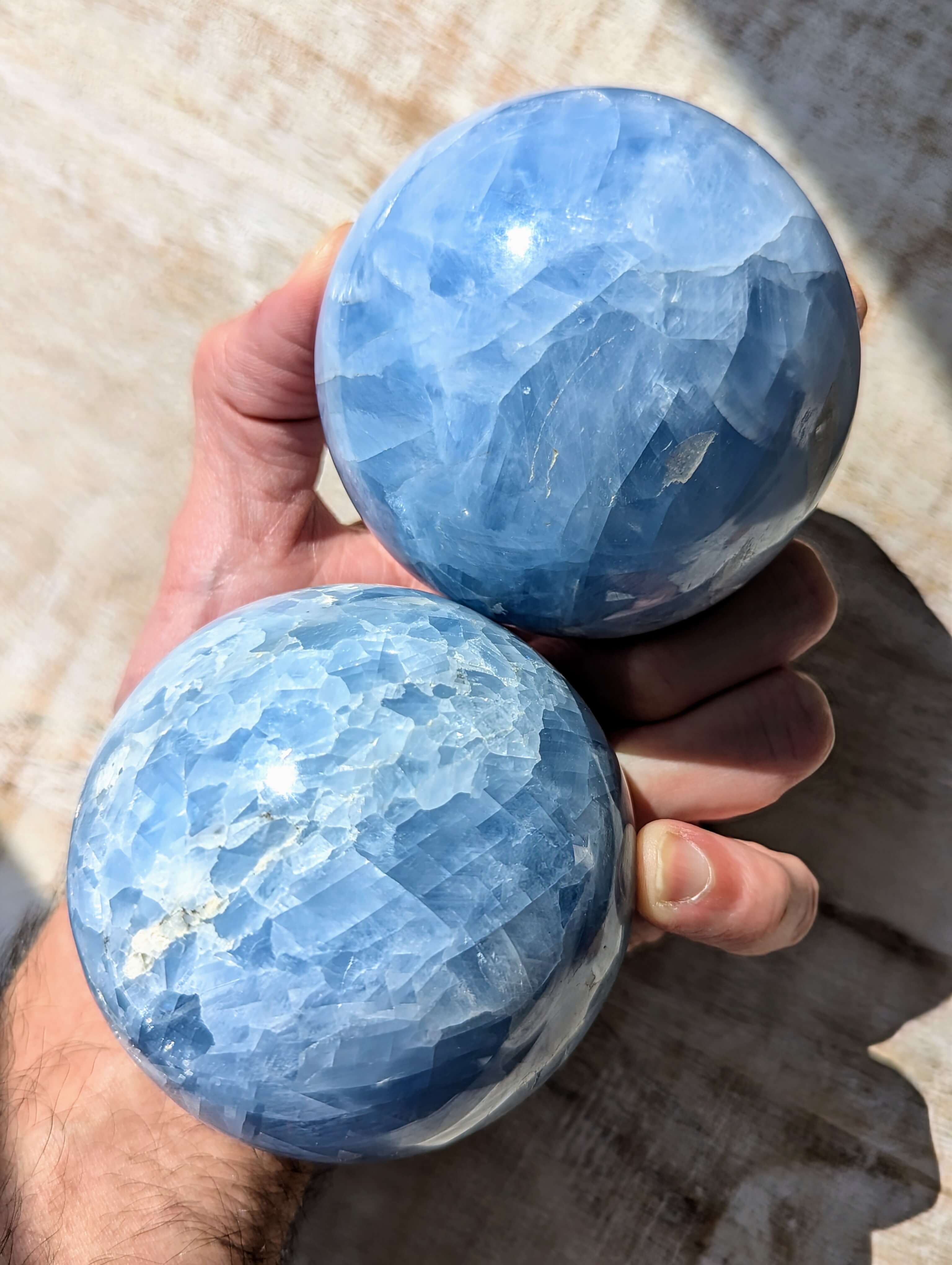 Large Natural Blue Celestite Crystal Quartz ball / kyanite Sphere/Crystal Specimen/ Crystal Energy/meditation/Chakra/Healing/Gems Minerals 2024