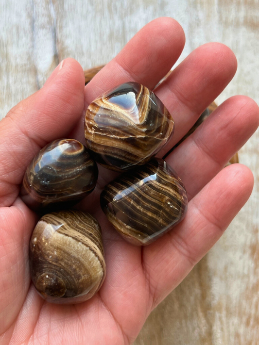 Chocolate Calcite Tumbled Stone