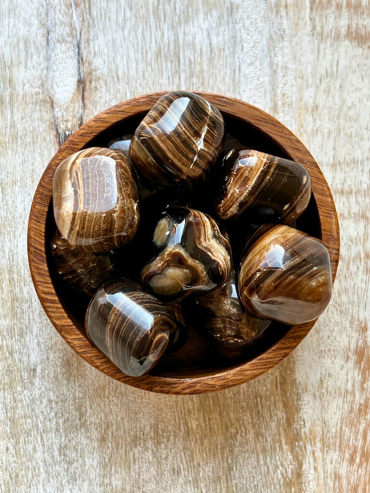 Chocolate Calcite Tumbled Stone