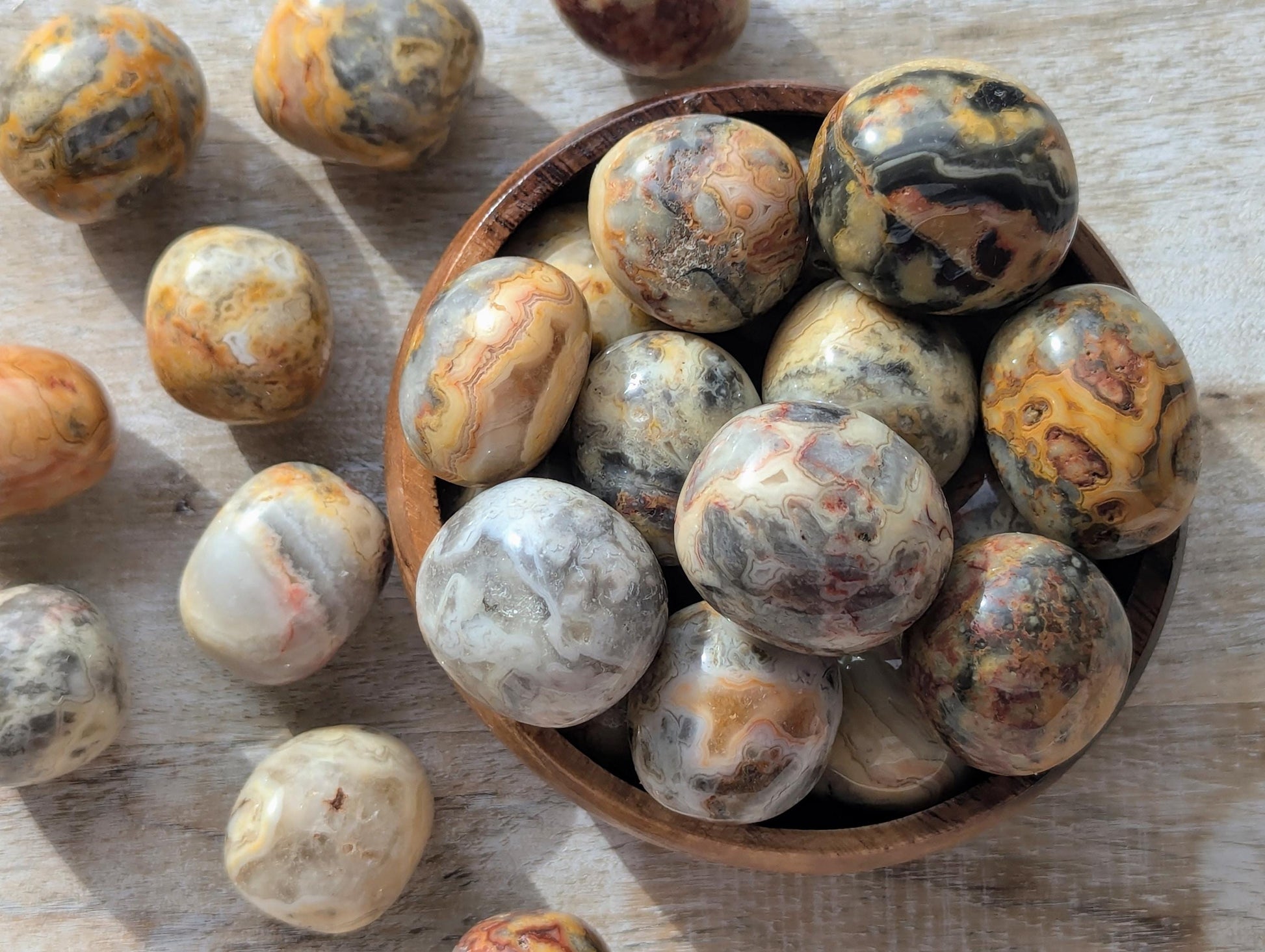 Crazy Lace Agate Tumbled Stones