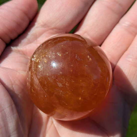 Genuine-Honey-Calcite-Sphere