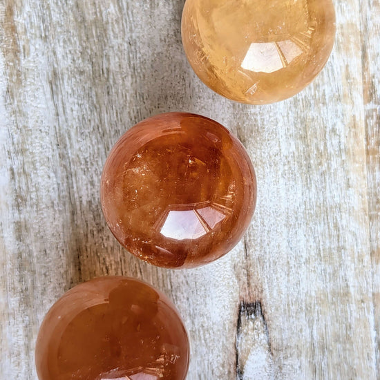 Honey-Calcite-Sphere