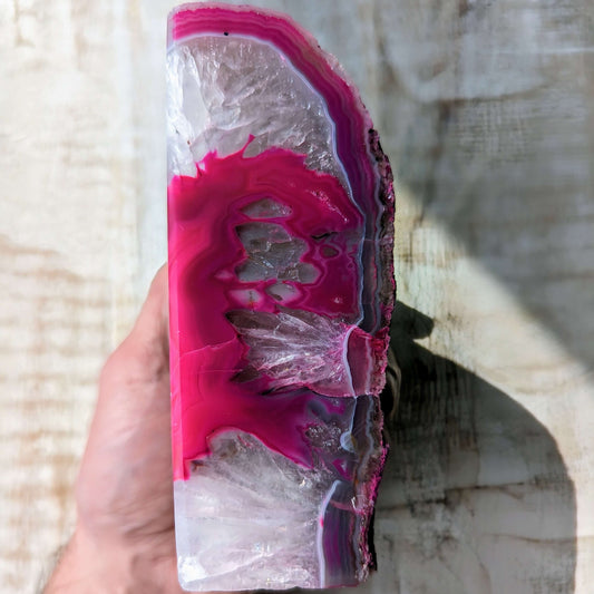 Pink-Agate-Bookend-dyed