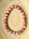 Flower Agate Bracelet - 8mm