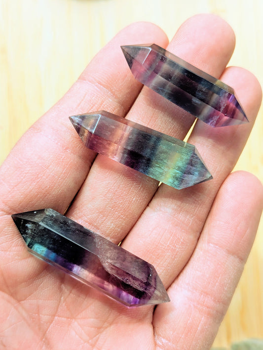 Rainbow Fluorite Double Point
