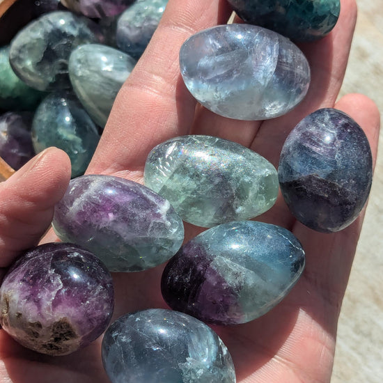  Rainbow Fluorite Tumbled
