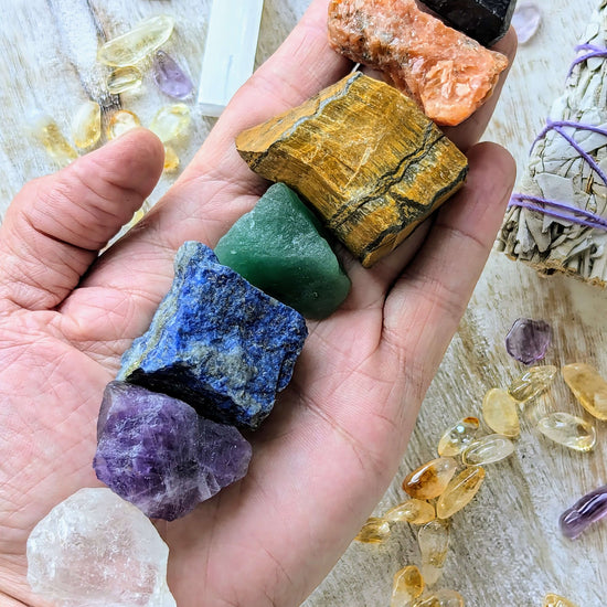 Raw-Crystal-7-Chakra-Set