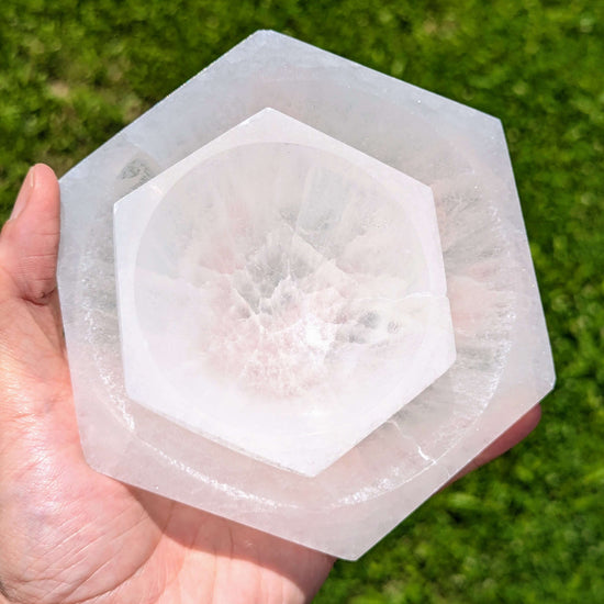 Selenite-Hexagon-Charging-Bowls