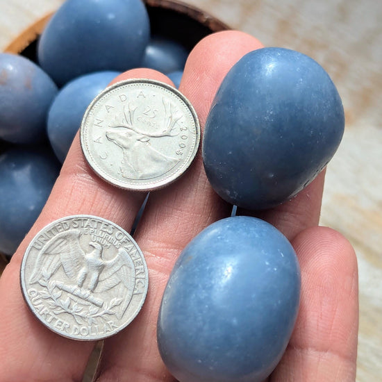 Tumbled Angelite Crystals