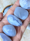 Tumbled Blue Lace Agate Gemstones