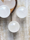 White Calcite Spheres