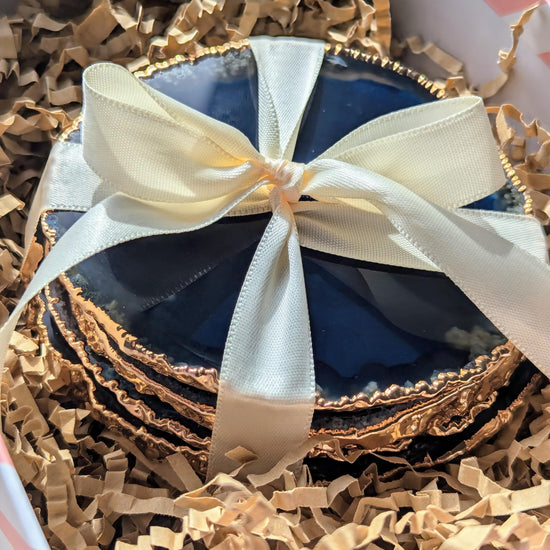 blue agate coaster