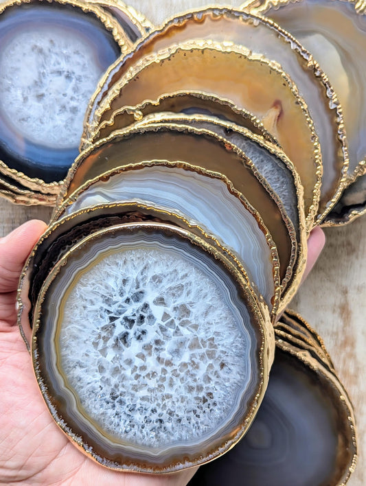 Agate Coasters - Set of 4