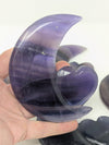 Carved Moonheart Purple Fluorite