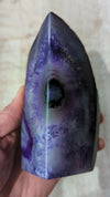Purple Agate Geode Bookend Pair 1380g